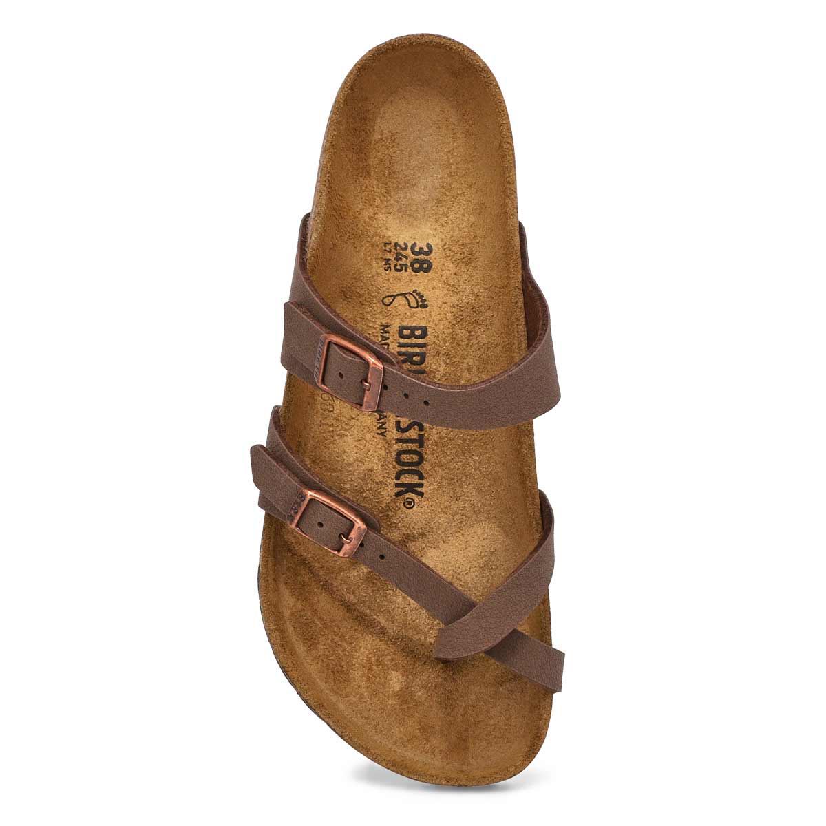 Birkenstock Women's MAYARI mocha adjustable toe loop sandals 071061