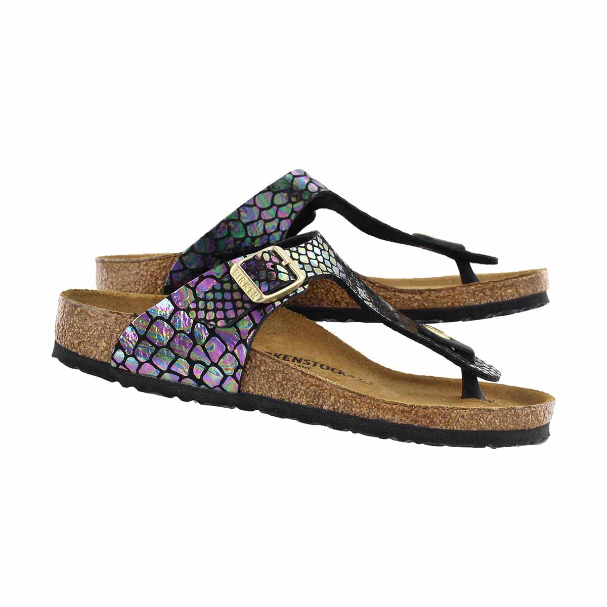 Birkenstock Girls' Gizeh Cork Footbed Thong Sandal - Narrow | eBay