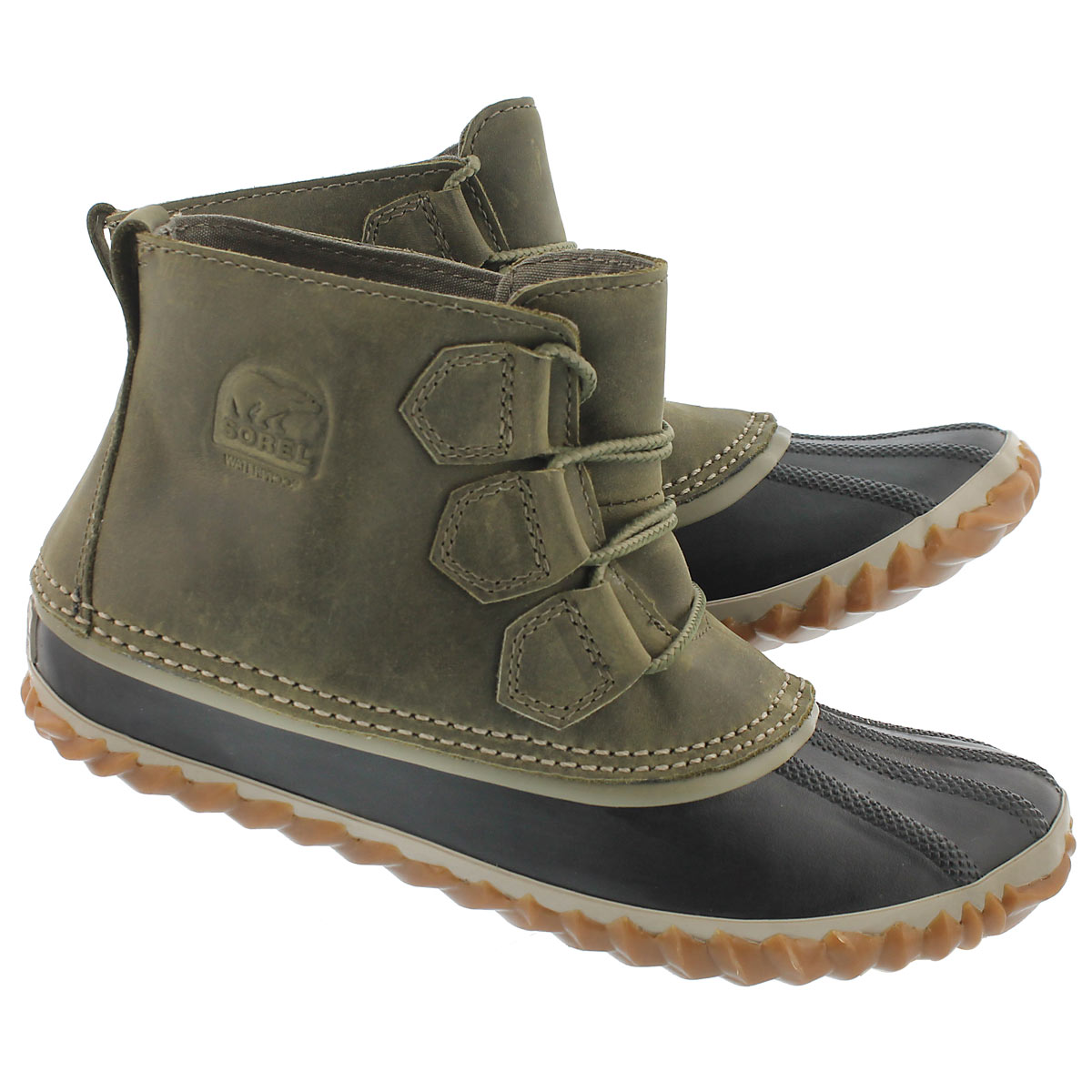 sorel leather duck boots