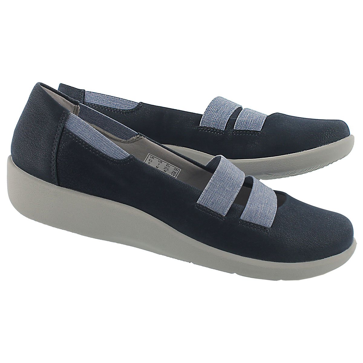 clarks womens casual slip on shoes