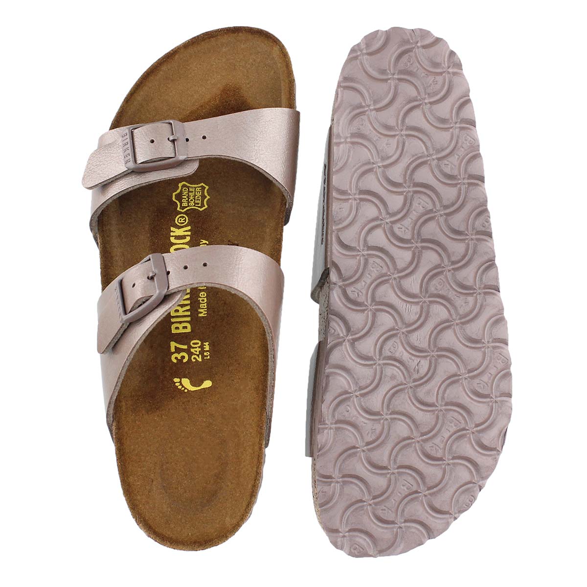 Birkenstock Womens Boston Shearling *NARROW* width- Stone Coin | Cleary's Shoes & Boots