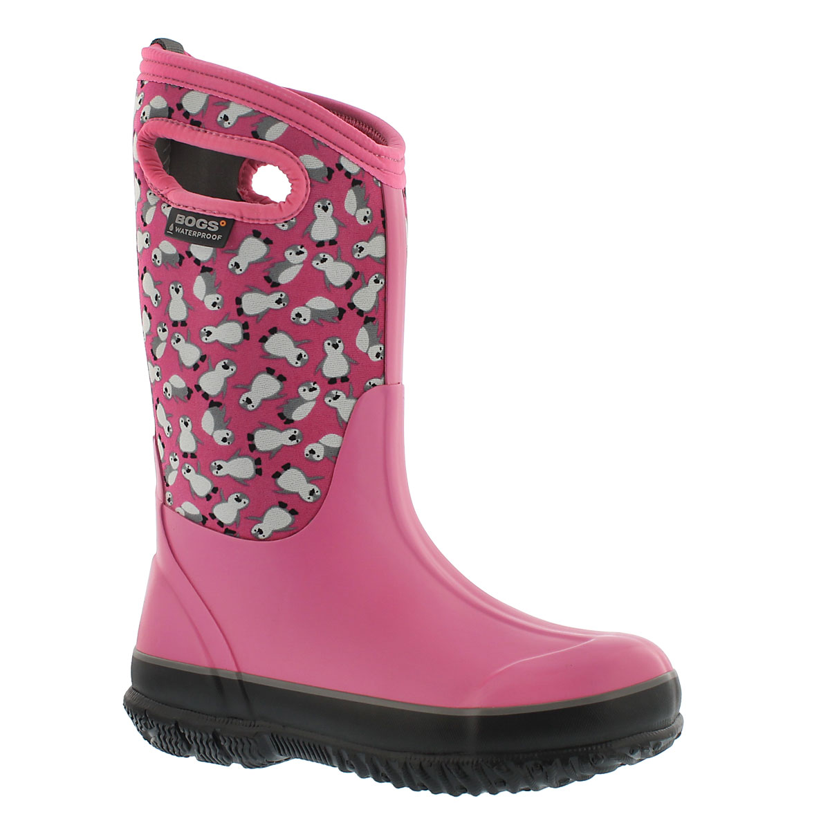 Bogs Girls' Classic Penguins Tall Waterproof Winter Boot