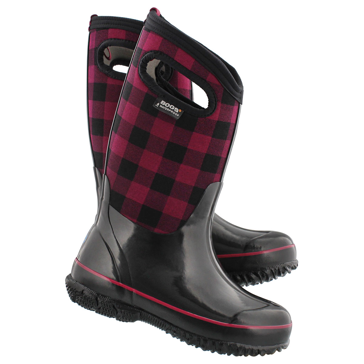 cheap plaid boots