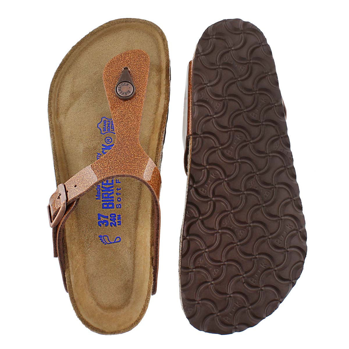gizeh soft footbed pecan