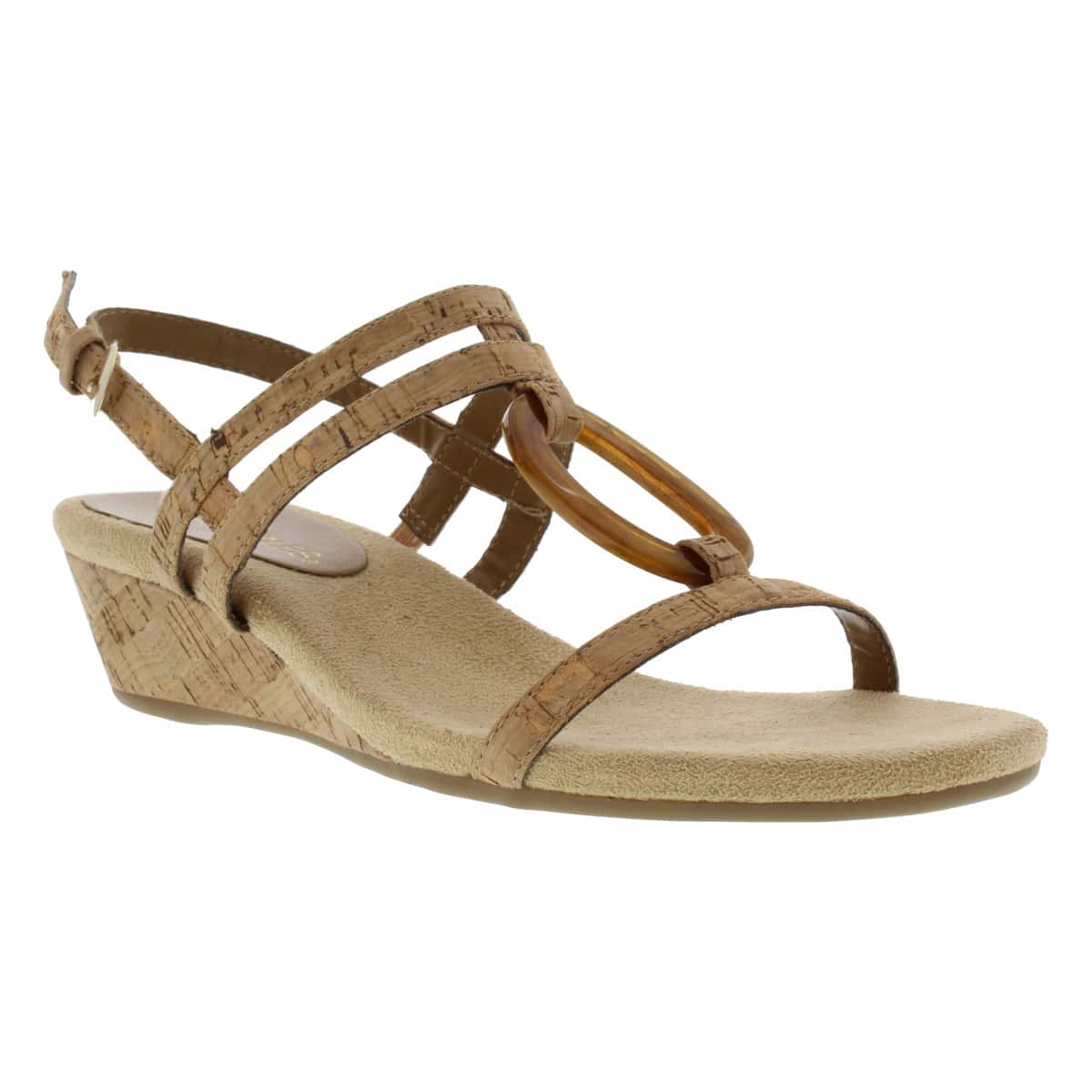 Aerosoles Women's ALPHABYET cork dress wedge sandals ALPHABYET CRK