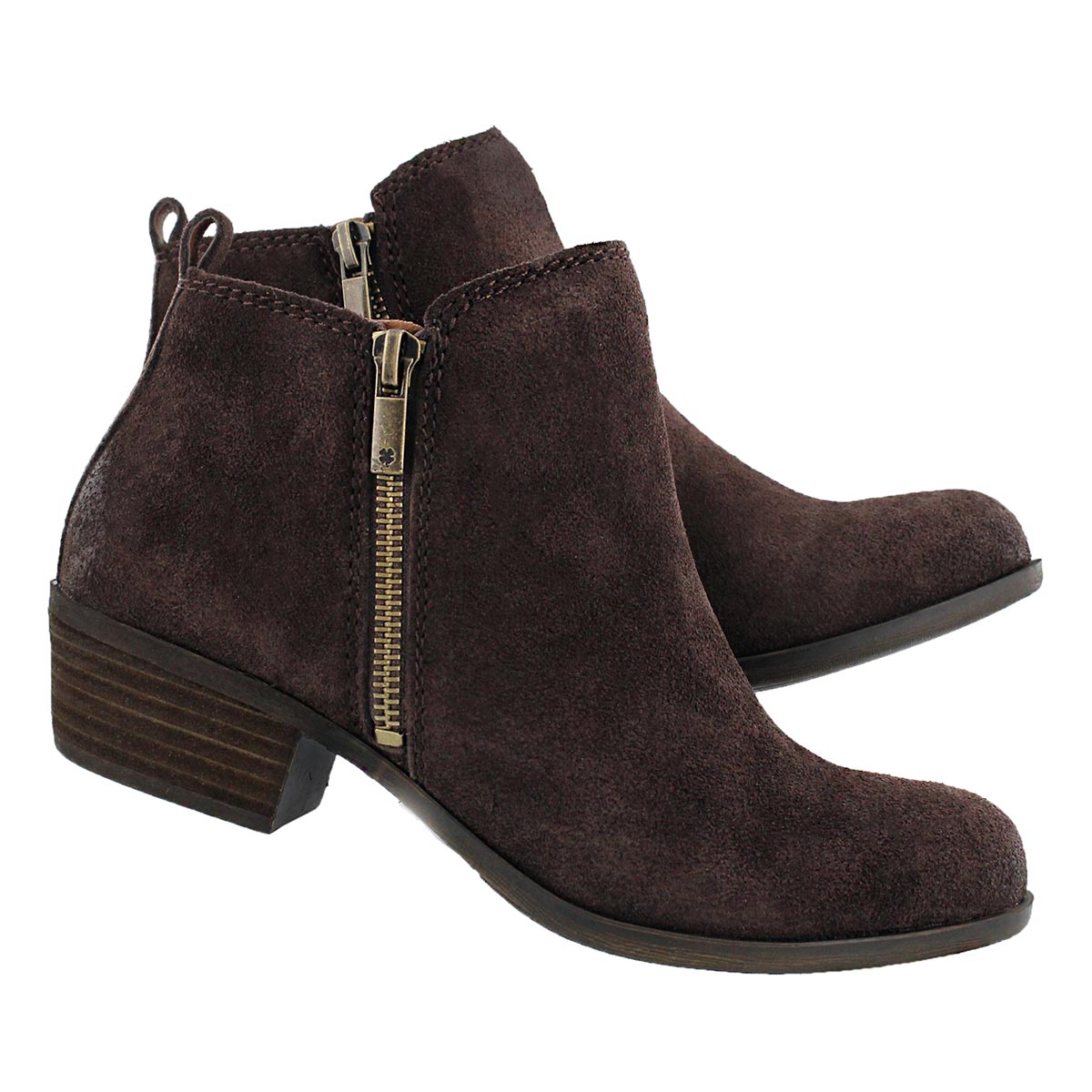 lucky brand basel bootie suede