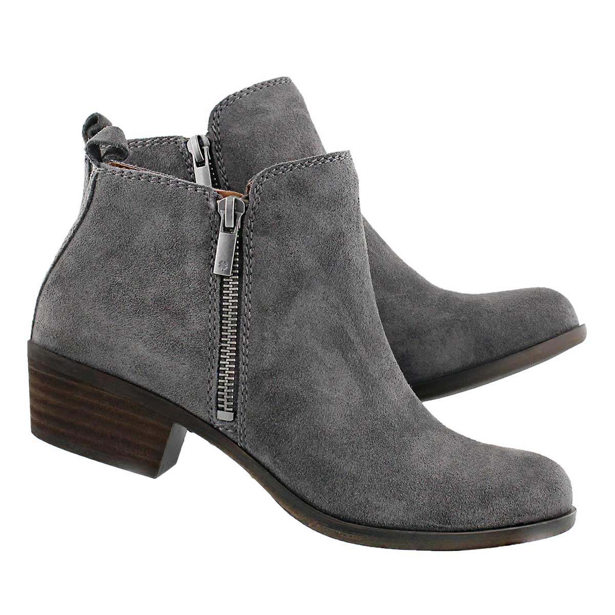lucky brand basel bootie suede