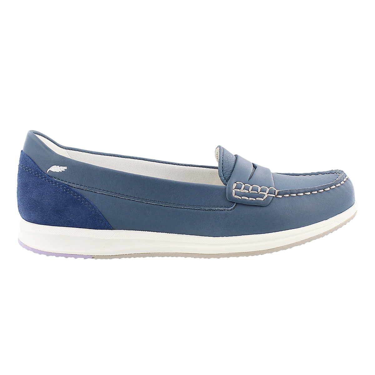 Geox Women's AVERY denim slip on casual loafers