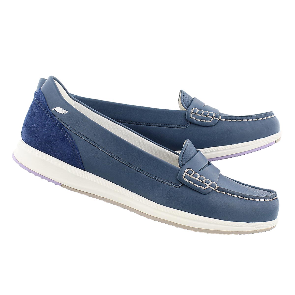 Geox Women's AVERY denim slip on casual loafers