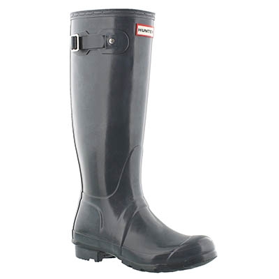 womens tall black hunter rain boots