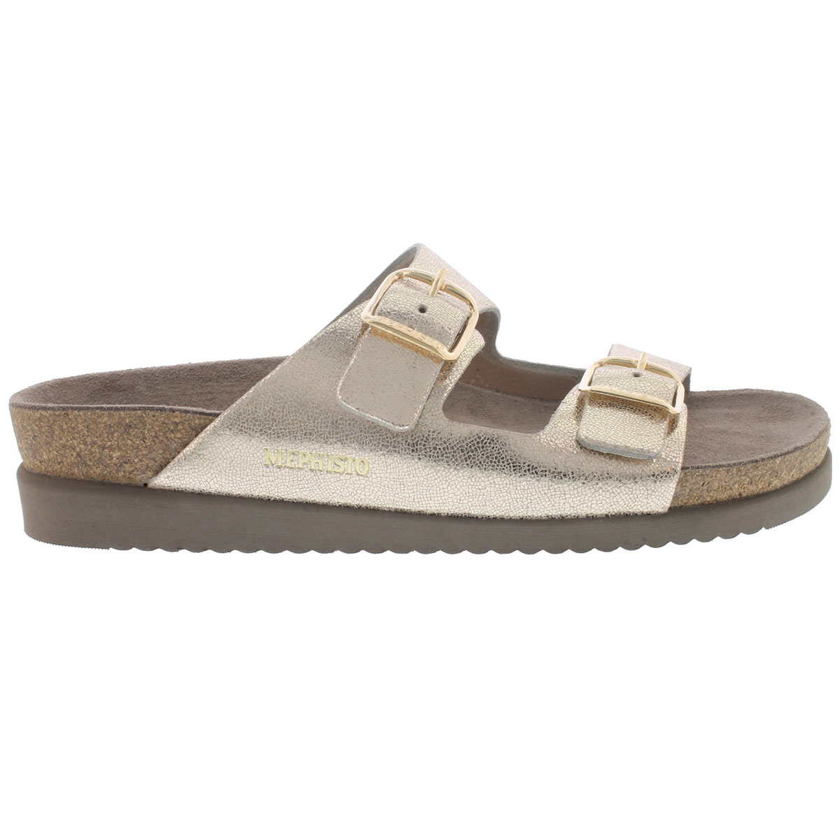 Mephisto Women's HARMONY platinum cork footbed sandals HARMONY-PLTNM Mephisto Women's HARMONY platinum cork footbed sandals HARMONY-PLTNM
