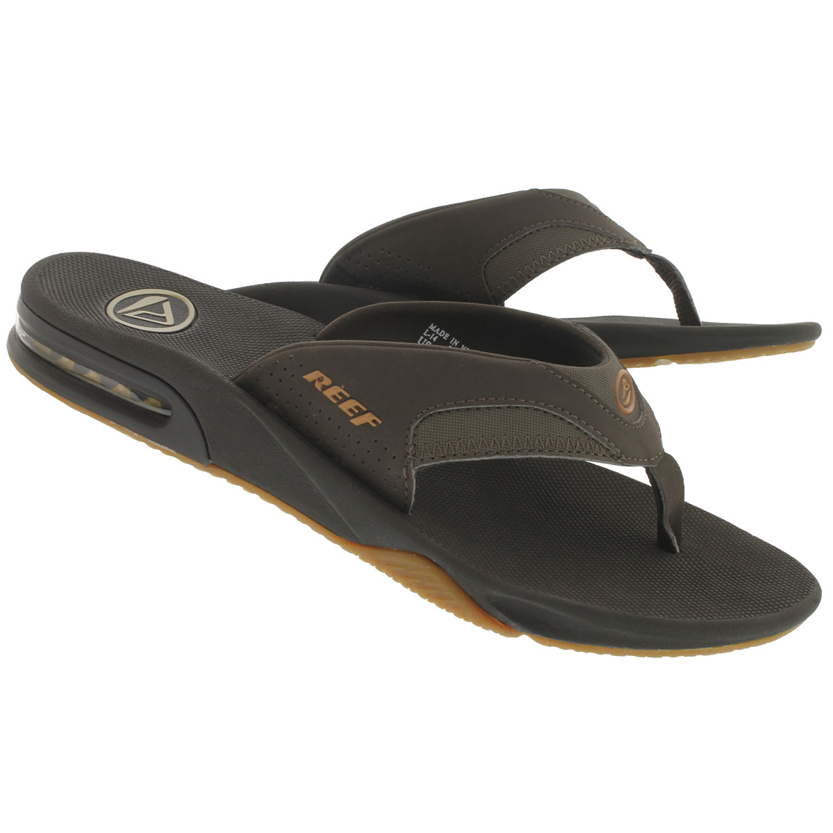 Reef Men's FANNING browngum thong sandals RF002415-BGM