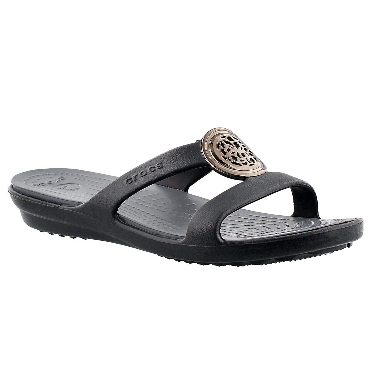Crocs Sanrah Hammered-Circles Women's Wedge Sandals | Crocs sanrah, Wedge sandals, Women's crocs