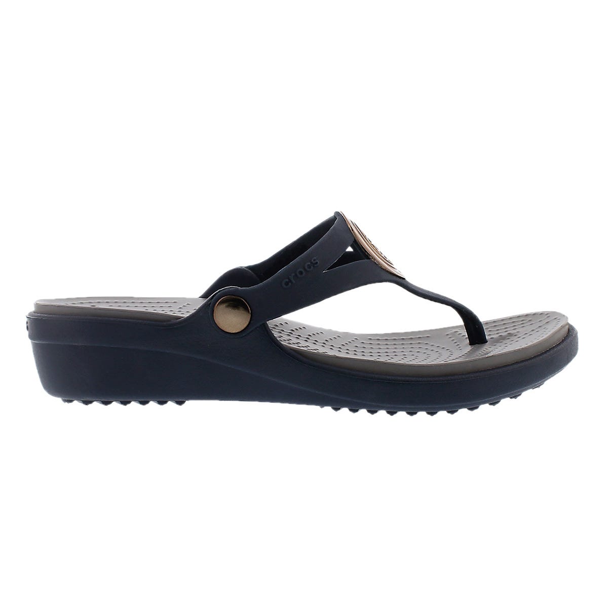 Crocs Women's Sanrah Circle Wedge Thong Sandal | eBay