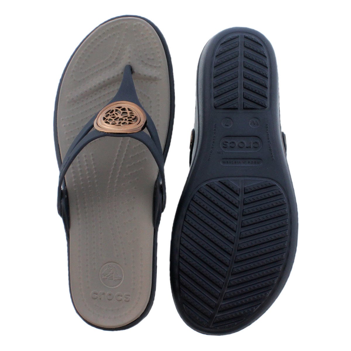 Crocs Women's Sanrah Circle Wedge Thong Sandal | eBay