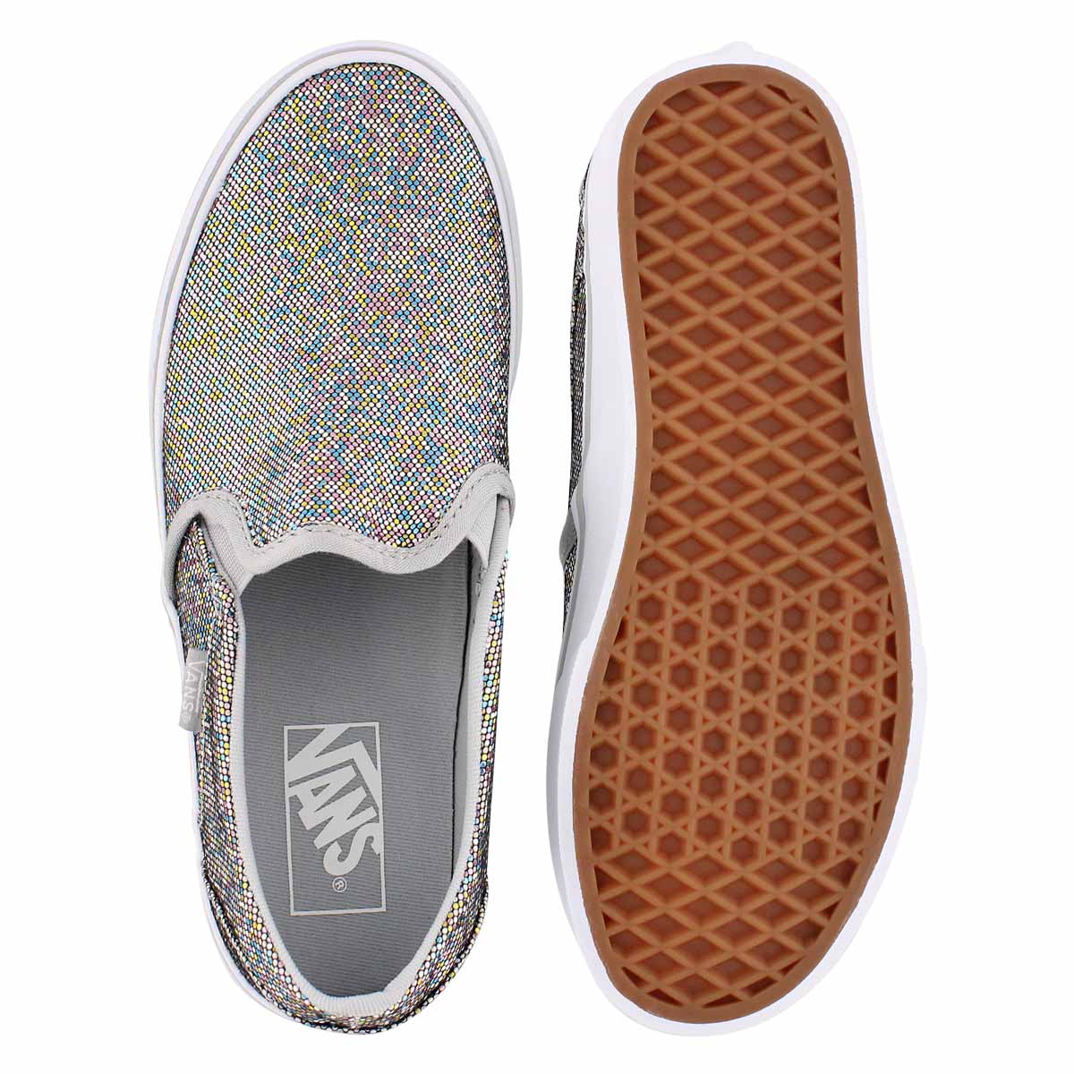 slip on leather vans womens
