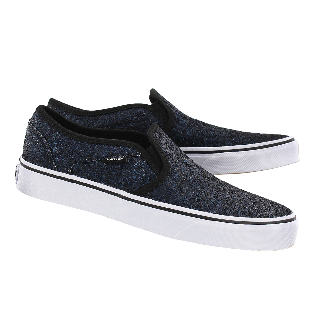 vans asher women's perforated slip on shoes