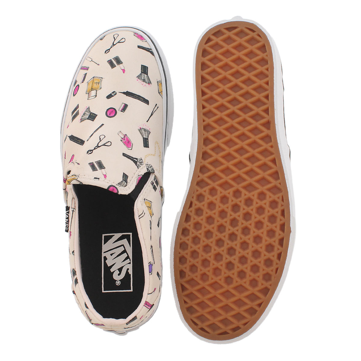vans asher women's perforated slip on shoes