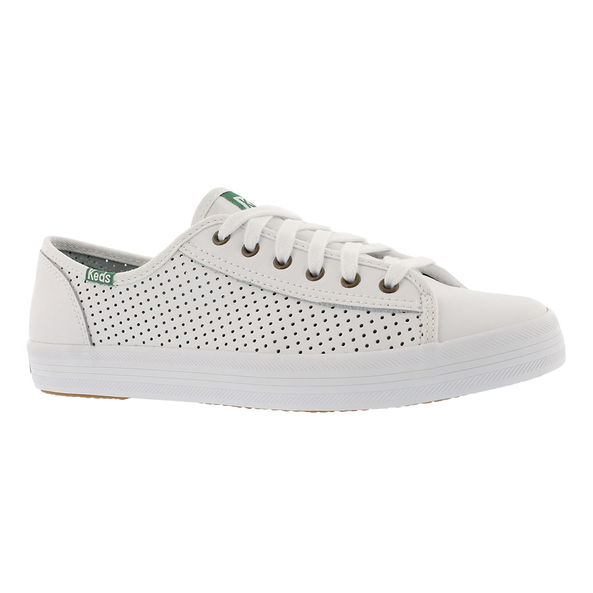 keds women's kickstart perforated leather sneakers