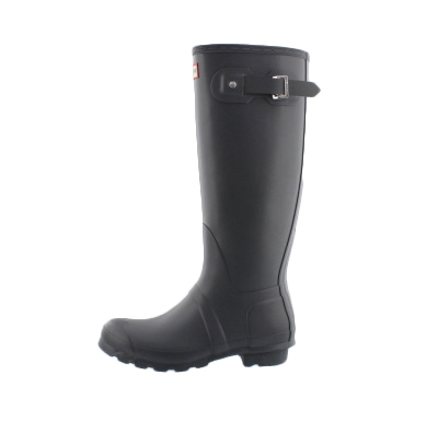 short grey hunter rain boots