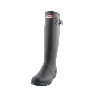 short gray hunter rain boots