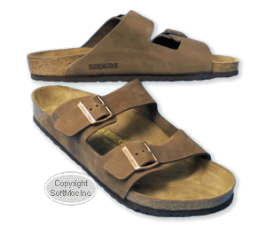 Birkenstock men's Arizona cocoa leather sandal.