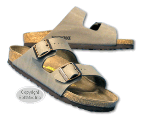 Birkenstock women's Arizona stone adjustable 2 strap sandal