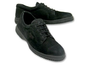 Ecco women's Soft V black nubuck walking shoe