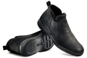 Ecco women's Soft Bootie black nubuck walking boot