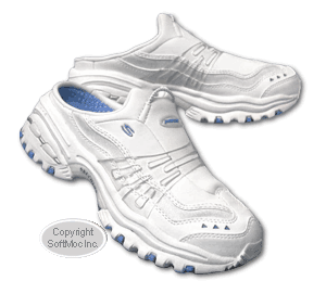 Skechers women's Energy 2-Brace white clog