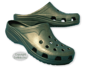 Aqua Clogs unisex green clog