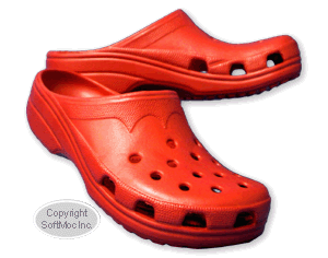 Aqua Clogs unisex red clog