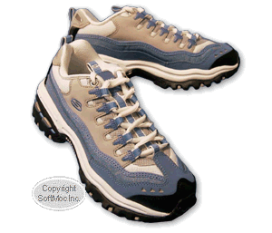 Skechers women's Energy blue & gray sport shoe