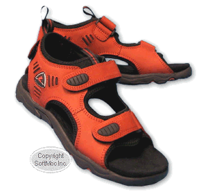 Ecco Receptor women's Womens Inca red tomato nubuck sandal