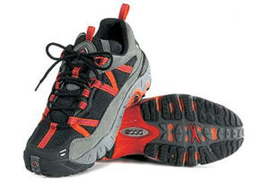 Ecco Receptor men's Cross Terrain red, black & grey shoe.