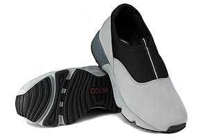 Ecco Receptor women's Light Slip On silver walking shoe