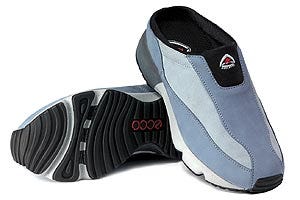 Ecco Receptor women's Light blue nubuck clogs