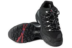 Ecco Receptor women's mid cut black nubuck shoe