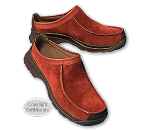 Clarks women's Venus red suede clog