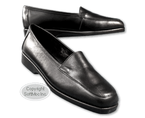 Veniceo women's Catharine black leather dress flat