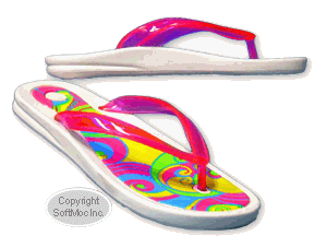 Rider women's Beach thong pink sandal.