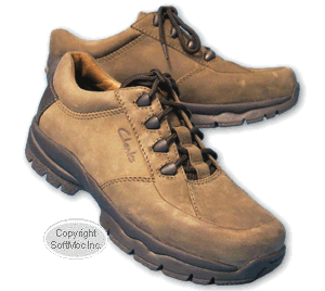 Clarks men's Ascend tan wide width walking oxford