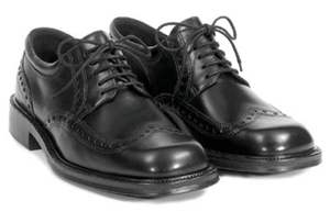 Ecco men's New City Classic black brogue dress shoe