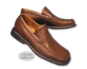 Ecco men's Twist Valentino cognac leather slip on shoe
