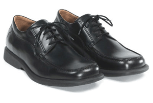 Ecco men's Twist Valentino black moc toe dress oxford