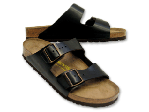Birkenstock women's Arizona brown leather sandal