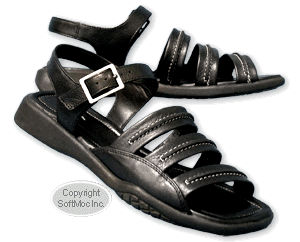Ecco women's Twist Durian black sandal