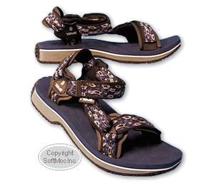 Teva women's 70's navy blue nylon sandal