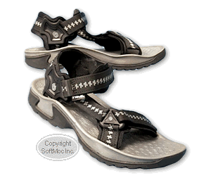 Teva men's Stratum black and grey sandals