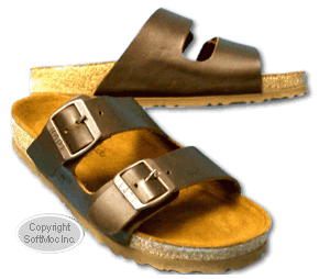 Naot women's Santa Barbara brown two-strap sandal